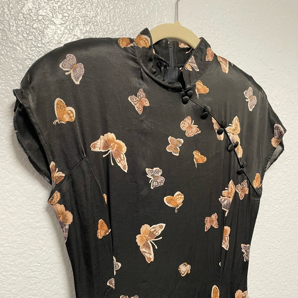 90s Butterfly Chinese Dress La Belle